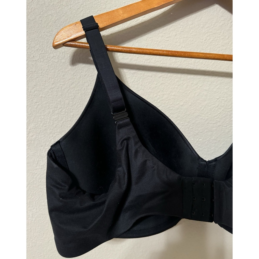 Auden Bra Womens 44D Black Superstar‎ Full Coverage Lightly Lined Underwire - Picture 4 of 5